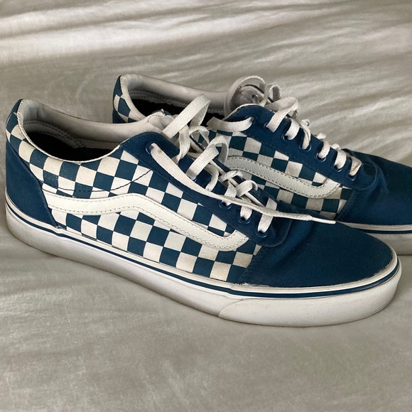Vans Other - Vans Men's Navy and White Checkered Sneakers